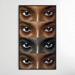 "The Gaze of Anang-Bah" Soulful Portrait Art In Earth Tones