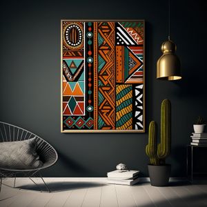 Collections African Symbol Culture Wall Art, Wall Decor , Collections